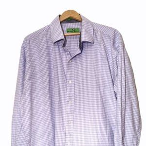 Bristol & Bull purple and blue button down shirt